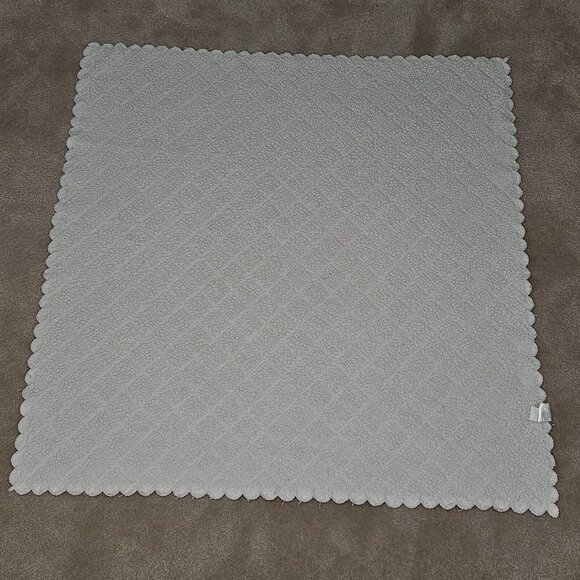 Mini Muffin Girl Baby Blanket Lovey Pink Fleece Quilted White Sherpa Soft 30x30 - Picture 6 of 6